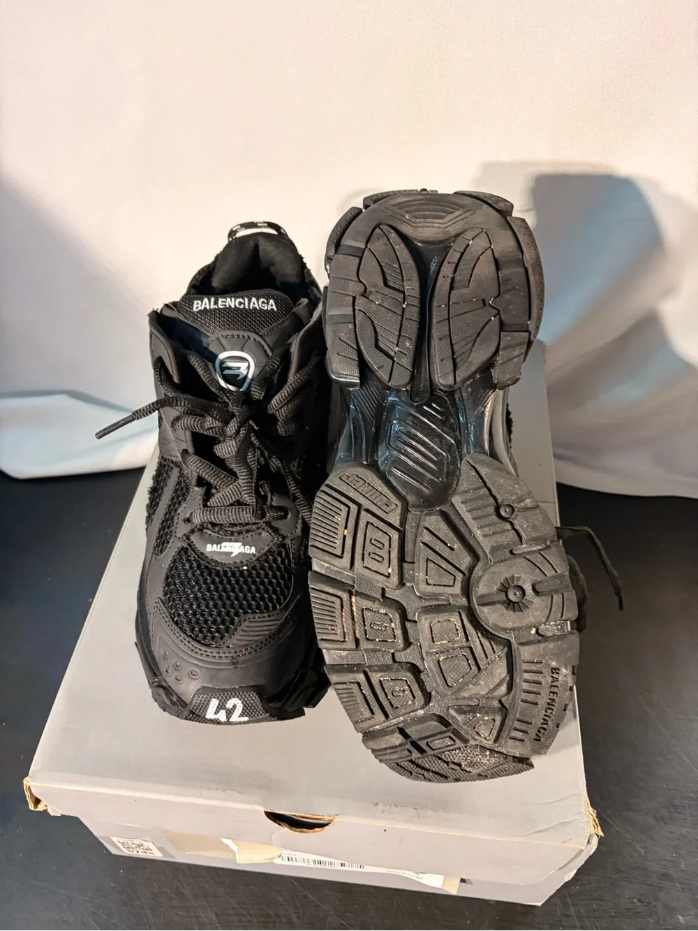 Men's All-Black Performance Mesh Trainer Balenciaga